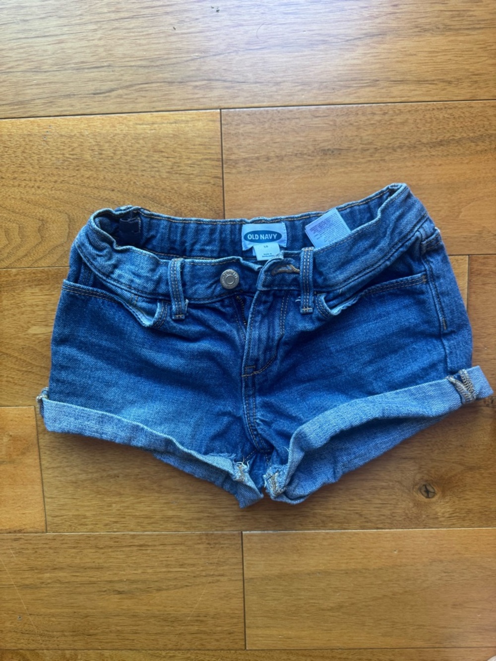 Old Navy Medium Blue Denim Shorts with Rolled Hem